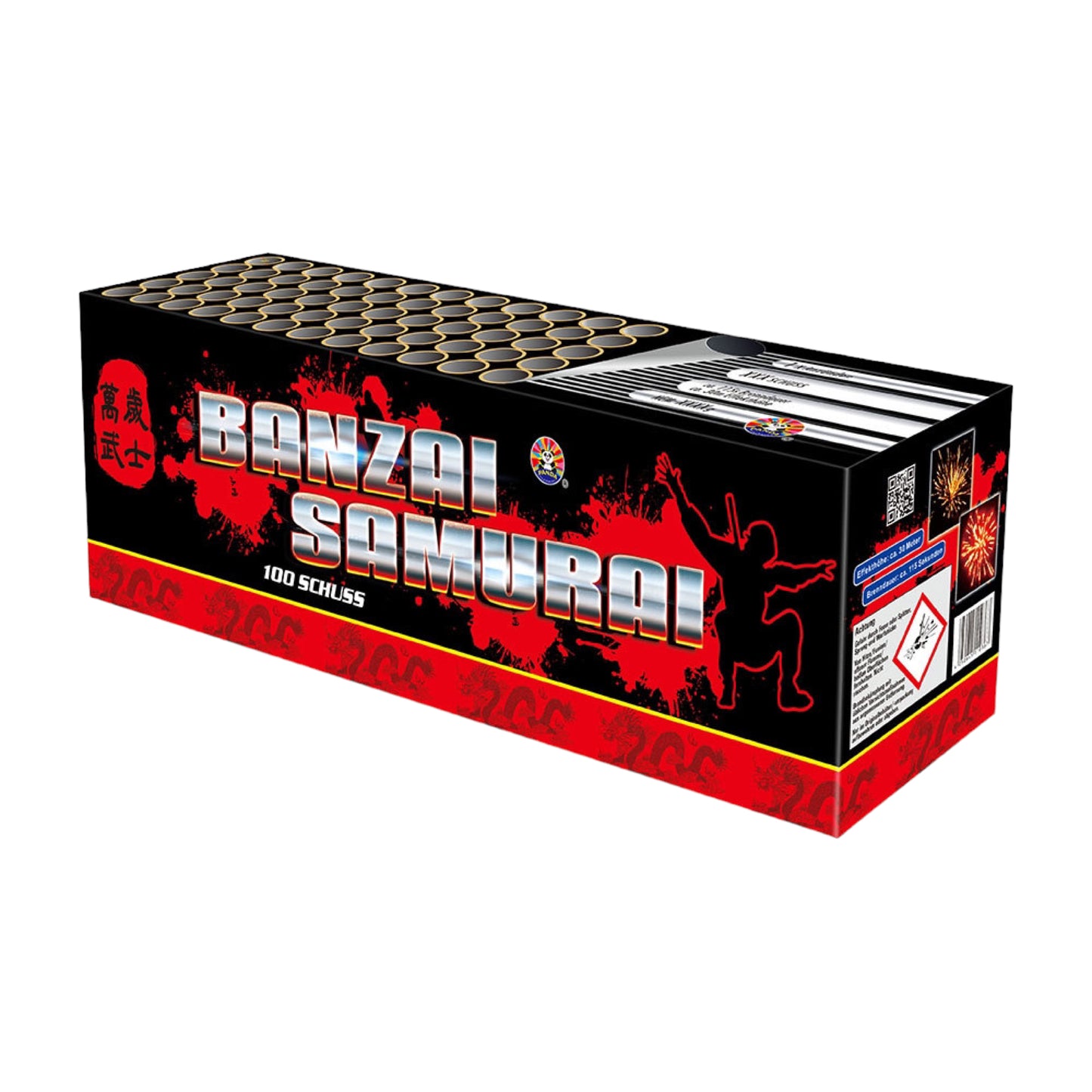 Banzai Samurai 100 Schuss Verbundbatterie